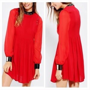 UO X Bitching & Junk Food Starry Night Babydoll star embellished Dress